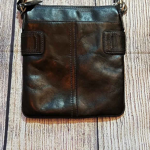 Small black leather coach crossbody bag - Picture 5 of 6
